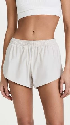 Wholesale 😍 All Access Run Shorts Silver Cloud 👏