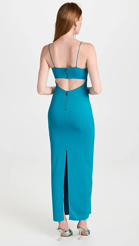 Promo π Alice + Olivia Nelle Spaghetti Strap Maxi π Dress Ocean Blue π 2 Promo π Alice + Olivia Nelle Spaghetti Strap Maxi π Dress Ocean Blue π - Image 2