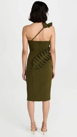 Alternative view of Cheap 🧨 Andrea Iyamah Kamala 👗 Dress Deep Olive 👏