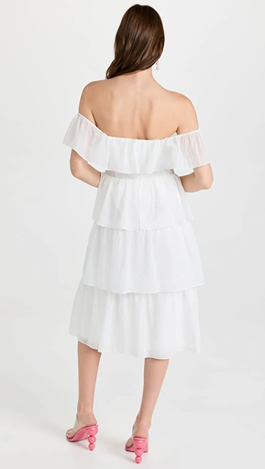 Discount π Amanda Uprichard Venezia Midi π Dress White β€οΈ 2 Discount π Amanda Uprichard Venezia Midi π Dress White β€οΈ - Image 2