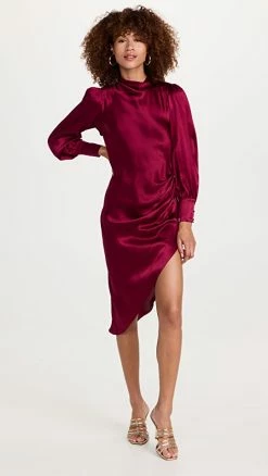 Best Sale π₯° Amanda Uprichard Elvira π Dress Syrah π