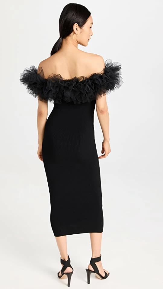 Cheap β Autumn Cashmere Tulle Off The Shoulder π Dress Black/Black 𧨠2 Cheap β Autumn Cashmere Tulle Off The Shoulder π Dress Black/Black 𧨠- Image 2