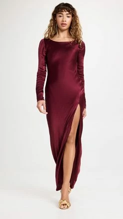 Outlet 🎉 BARDOT River Bias 👗 Dress Burgundy ⌛