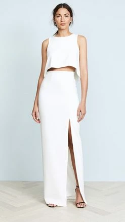 Deals 🔥 Black Halo Kacie 2 Piece Maxi 👗 Dress Porcelain ⌛