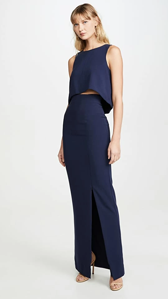 Hot Sale π Black Halo Kacie 2 Piece Maxi π Dress Pacific Blue π 1 Hot Sale π Black Halo Kacie 2 Piece Maxi π Dress Pacific Blue π