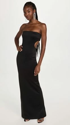 Wholesale π₯ Black Halo Chana Gown Black β¨