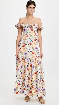 Promo ⌛ Borgo De Nor Farrah 👗 Dress Ravello Pink 🛒