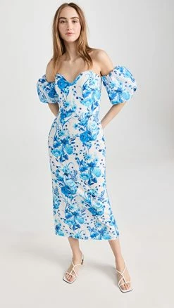 Best Sale 💯 Borgo De Nor Tati 👗 Dress Antheia Blue ✨