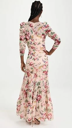 Alternative view of Flash Sale ❤️ ByTiMo Chiffon Ruching 👗 Dress Flora Pink ✔️