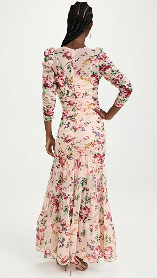Flash Sale β€οΈ ByTiMo Chiffon Ruching π Dress Flora Pink βοΈ 2 Flash Sale β€οΈ ByTiMo Chiffon Ruching π Dress Flora Pink βοΈ - Image 2