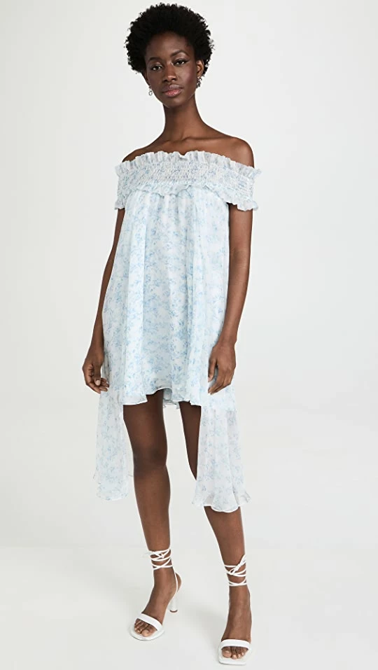 Best deal 𧨠CAROLINE CONSTAS Areadne π Dress Blue Watercolor Floral π 1 Best deal 𧨠CAROLINE CONSTAS Areadne π Dress Blue Watercolor Floral π