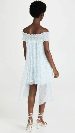 Alternative view of Best deal 🧨 CAROLINE CONSTAS Areadne 👗 Dress Blue Watercolor Floral 😀