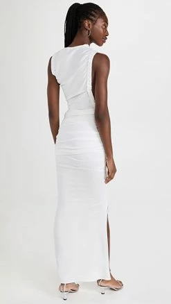 Alternative view of Budget 😀 Christopher Esber Christo Wrapped Tank 👗 Dress White ✨
