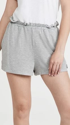 Front Page 8 Buy π Calvin Klein Underwear Pure Rib Sleep Shorts Snow Heather060 β
