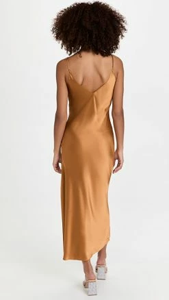 Alternative view of Coupon ⭐ DANNIJO Mossy Slip 👗 Dress Bronze 🔥