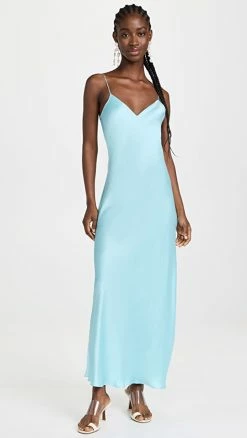 Deals ❤️ DANNIJO Mossy Slip 👗 Dress Tulum Blue 🥰