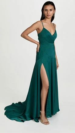 Budget ❤️ Fame And Partners The Tatum 👗 Dress Dark Forest 🥰