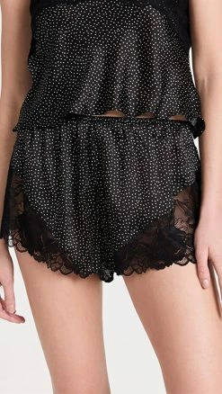 Best Pirce 🔔 Free People All 👗 Dressed Up Shorts Black Combo ✨