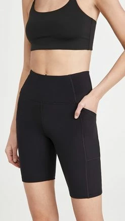 Outlet 😀 Girlfriend Collective Pocket Bike Shorts Black 😍