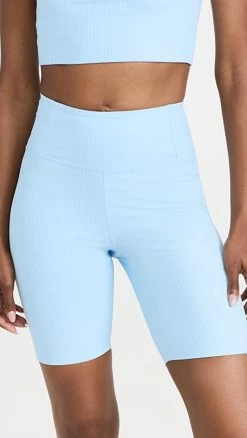Hot Sale 🧨 Girlfriend Collective Rib Bike Shorts Bluebell 😀