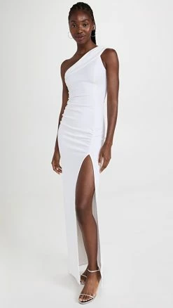 Wholesale π Victor Glemaud One Shoulder Rouched π Dress White π§¨