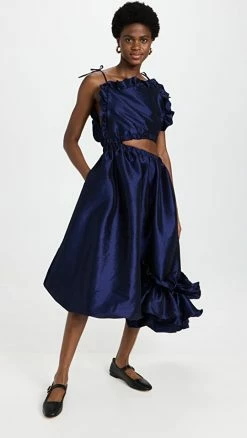 Coupon 😉 Kika Vargas Ramya 👗 Dress Navy 🎉
