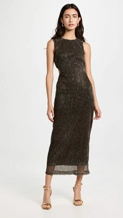 Wholesale β€οΈ MINKPINK Emory Midi π Dress Gold β