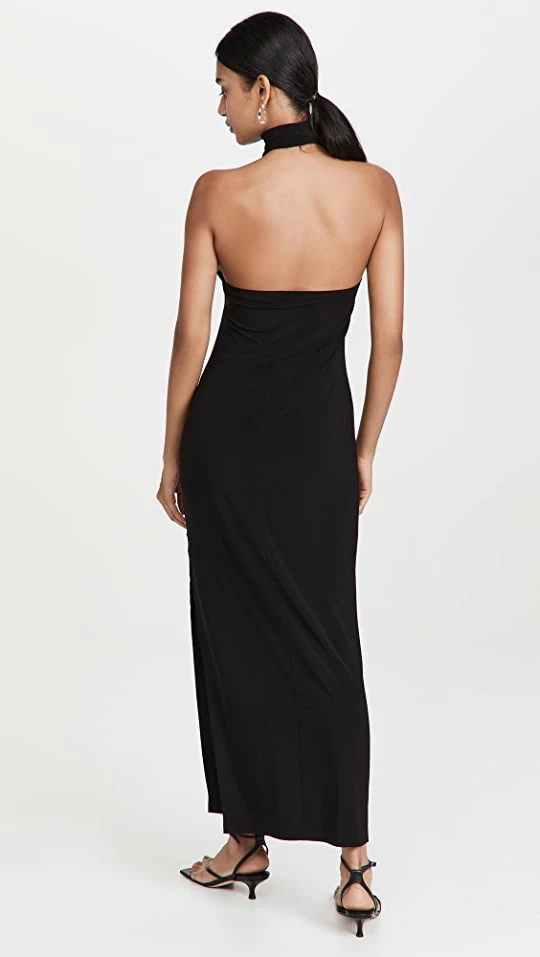 Best reviews of π₯ Norma Kamali Halter Turtle Side Slit Gown Black π― 2 Best reviews of π₯ Norma Kamali Halter Turtle Side Slit Gown Black π― - Image 2