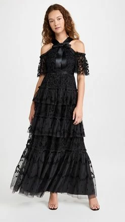 Wholesale π₯ Needle & Thread Primrose Gown Graphite β¨