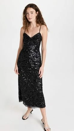 Best deal ✨ Needle & Thread Fayette Cami Ballerina 👗 Dress Graphite 😉