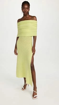 Cheapest π Philosophy Di Lorenzo Serafini Knit Off Shoulder π Dress Yellow βοΈ