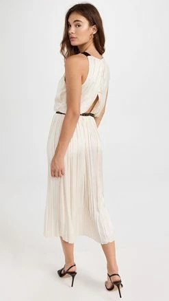 Alternative view of Budget ❤️ 3.1 Phillip Lim Irregular Pleated 👗 Dress Unbleached ⌛