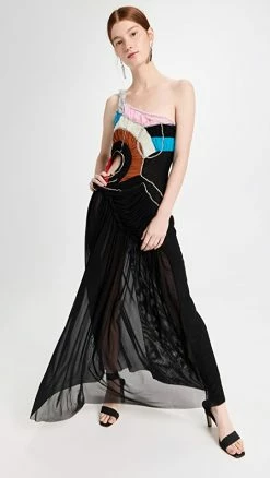 Deals π Preen By Thornton Bregazzi Town π Dress Black/Multicolored π