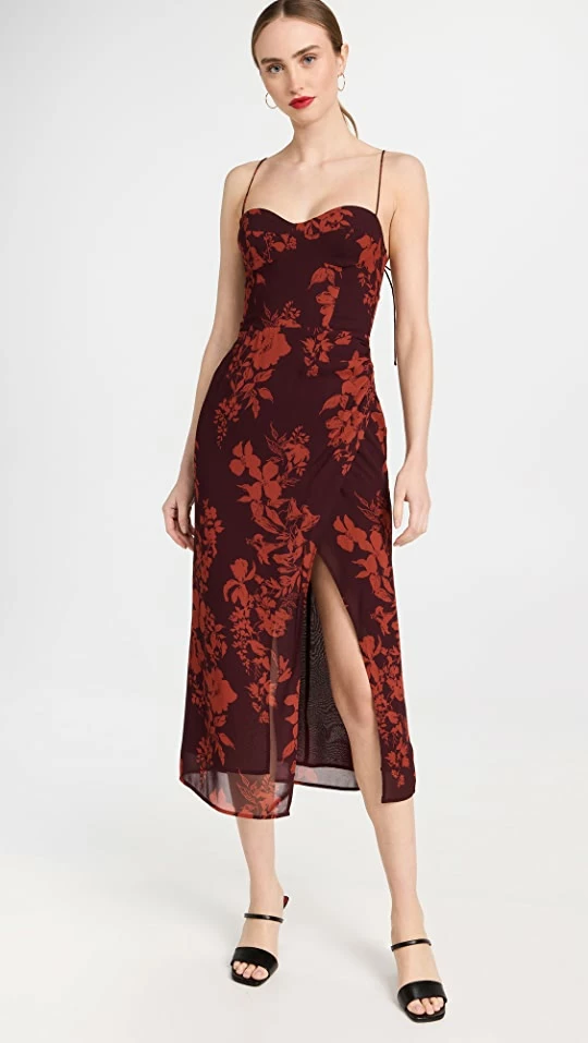 Best Pirce 𧨠Reformation Kourtney π Dress With Slit Divina π― 1 Best Pirce 𧨠Reformation Kourtney π Dress With Slit Divina π―