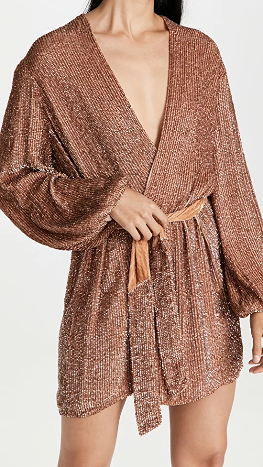 Buy 🌟 Retrofête Gabrielle Sequined 👗 Dress Bronze 💯 1 Buy 🌟 Retrofête Gabrielle Sequined 👗 Dress Bronze 💯