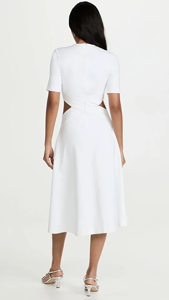 Flash Sale π Rosetta Getty Cutout Midi π Dress White β 2 Flash Sale π Rosetta Getty Cutout Midi π Dress White β - Image 2