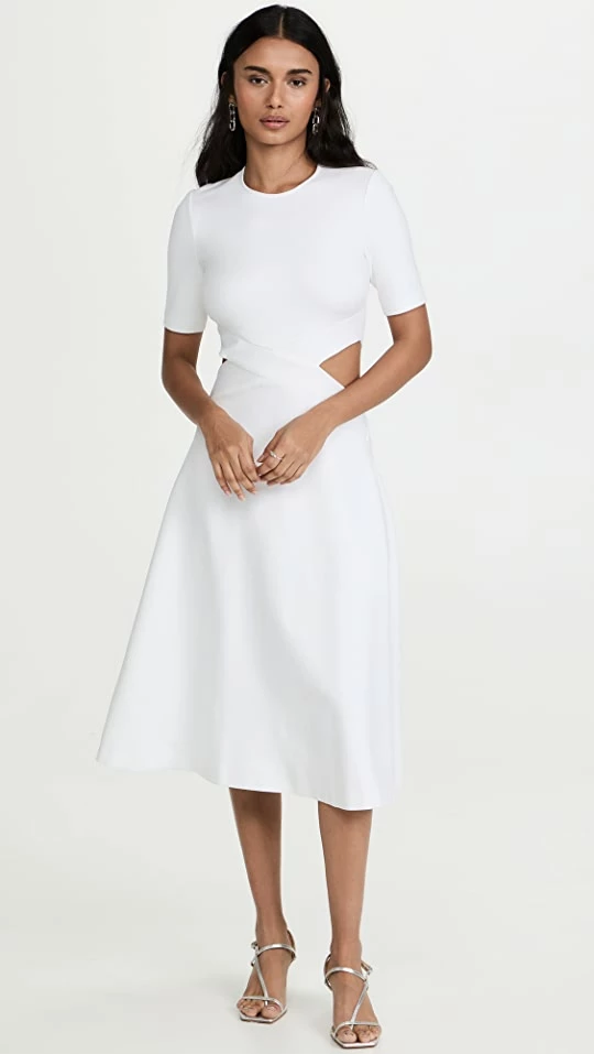 Flash Sale π Rosetta Getty Cutout Midi π Dress White β 1 Flash Sale π Rosetta Getty Cutout Midi π Dress White β