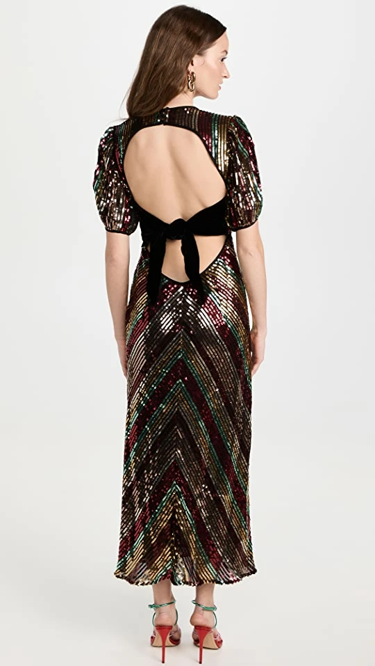 Deals 𧨠RIXO Daisy π Dress Multi Chevron Sequin π 2 Deals 𧨠RIXO Daisy π Dress Multi Chevron Sequin π - Image 2