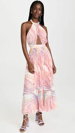 Cheapest β€οΈ ROCOCO SAND Eira Long π Dress Peach Lilac π