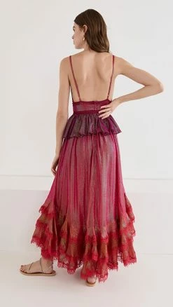 Alternative view of Buy 😍 ROCOCO SAND Lake Long 👗 Dress Lake Red 🎉