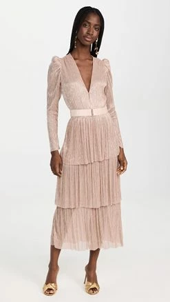 Cheapest 🥰 Sabina Musayev Carry Long 👗 Dress Rose ✔️