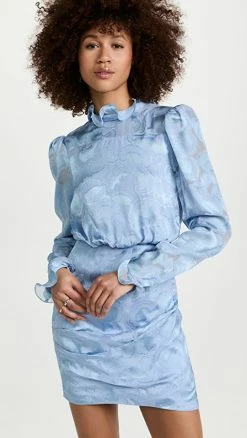 Wholesale βοΈ Saloni Rina π Dress Light Blue β