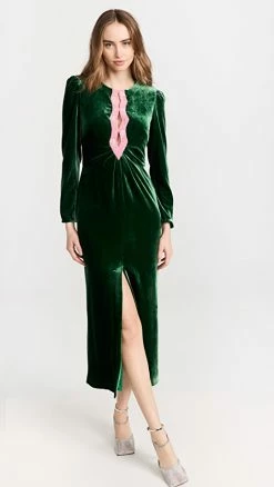 Cheap 😉 Saloni Jinx-C 👗 Dress Bright Emerald 😀