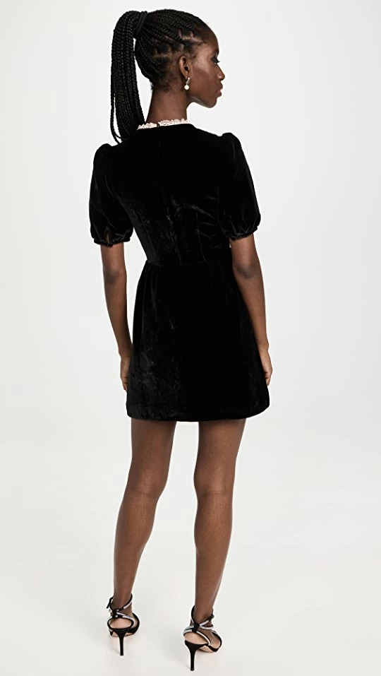 Hot Sale π Saloni Cherie Mini π Dress Black/Pale Pink π€© 2 Hot Sale π Saloni Cherie Mini π Dress Black/Pale Pink π€© - Image 2