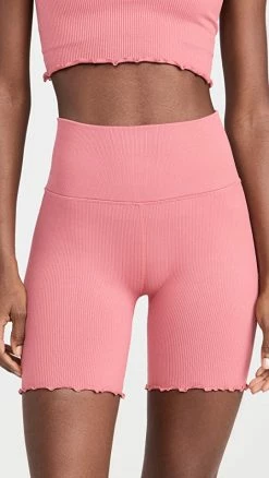 Flash Sale π Spiritual Gangster Seamless Ruffle Biker Shorts Rouge π₯°