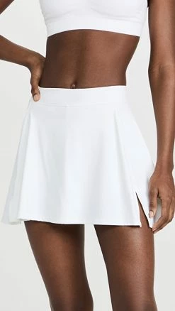 New 😉 Splits59 Venus High Waist Rigor Skort White 😉