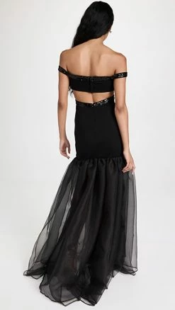 Alternative view of Budget 🤩 STAUD Emmaline 👗 Dress Black 🌟