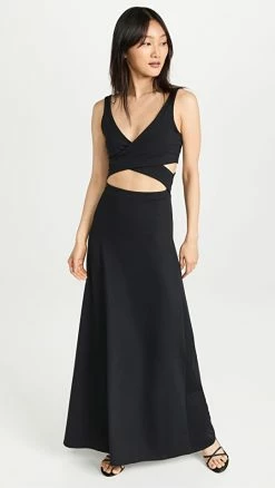 Front Page 10 New π Susana Monaco Cross Front Tank π Dress Black π