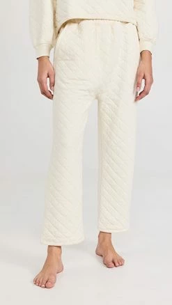 Buy 😉 THE GREAT. The Quilted Pajama Pants Washed White 🔔