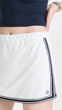 Outlet π Tory Sport Side-Slit Tennis π Skirt Snow White/ Tory Navy β